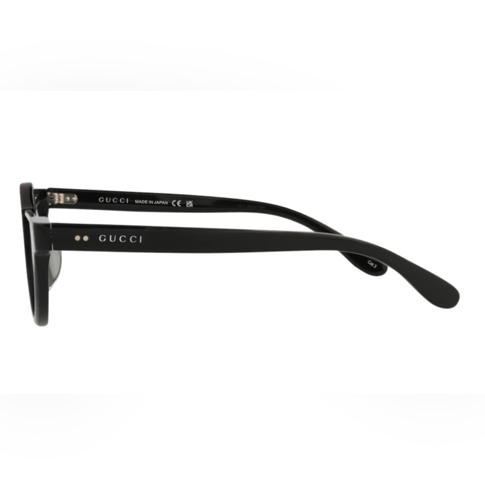 GUCCI GG1368S Oval Semi- rimless sunglasses in black acetate - Picture 4 of 13